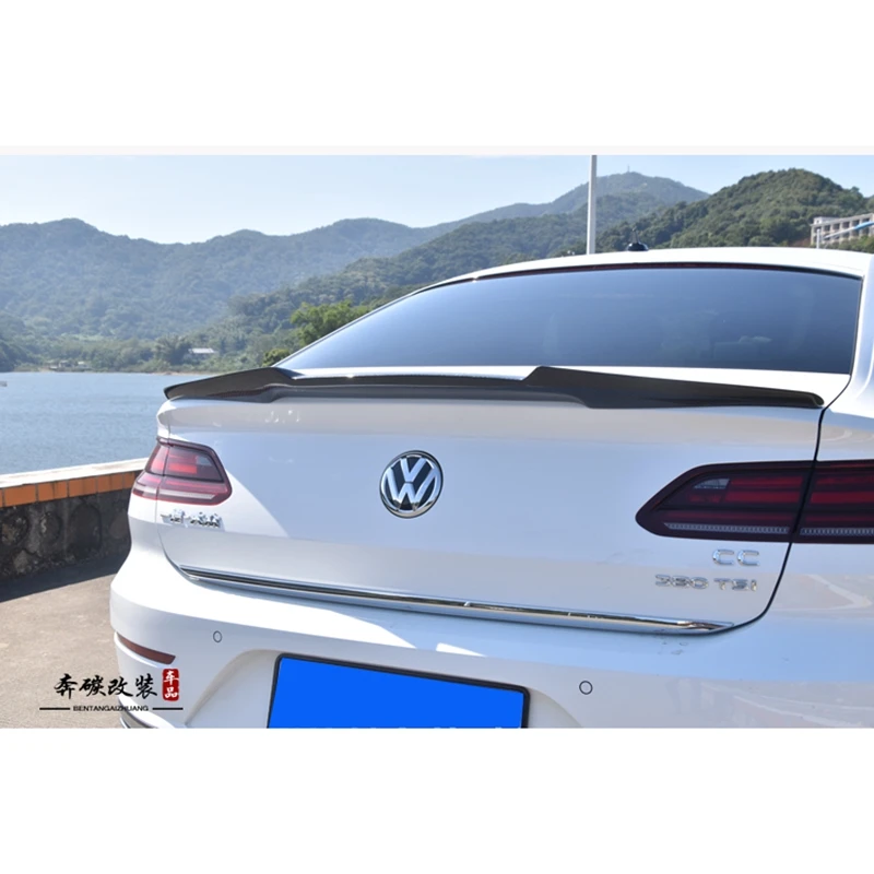 

2019 Passat CC spoiler M4-type carbon fiber rear roof spoiler lip wing for Volkswagen Passat CC spoiler accessories