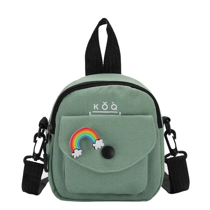 Nieuwe Stijl Messenger Bag Mode Toevallige Kleine Canvas Tas Koreaanse Versie Schattig Meisje Stuiterende Di Kleine Tas