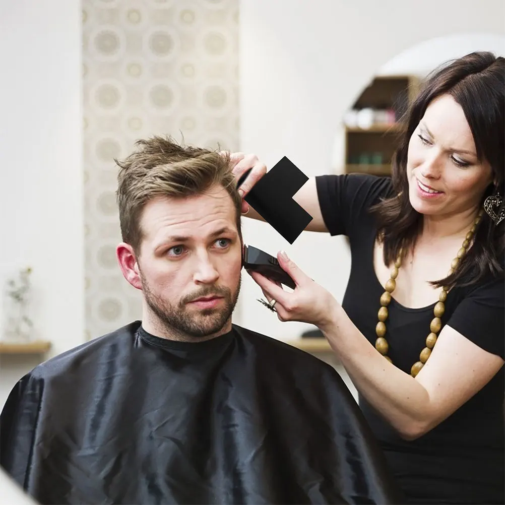 

Hairline Design Tool Beard Styling Template Shaping Card PVC Filler Guide for Face Shape Multi Use Hair Tool