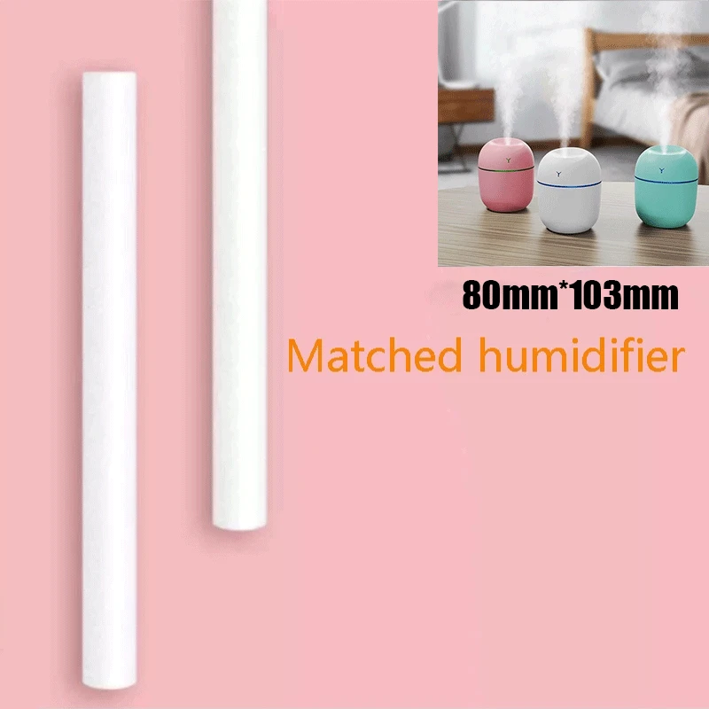 10 pz filtri umidificatore filtri diffusore di aromi nebulizzatore sostituire parti tamponi di cotone umidificatori d'aria filtro di ricambio 8*103mm