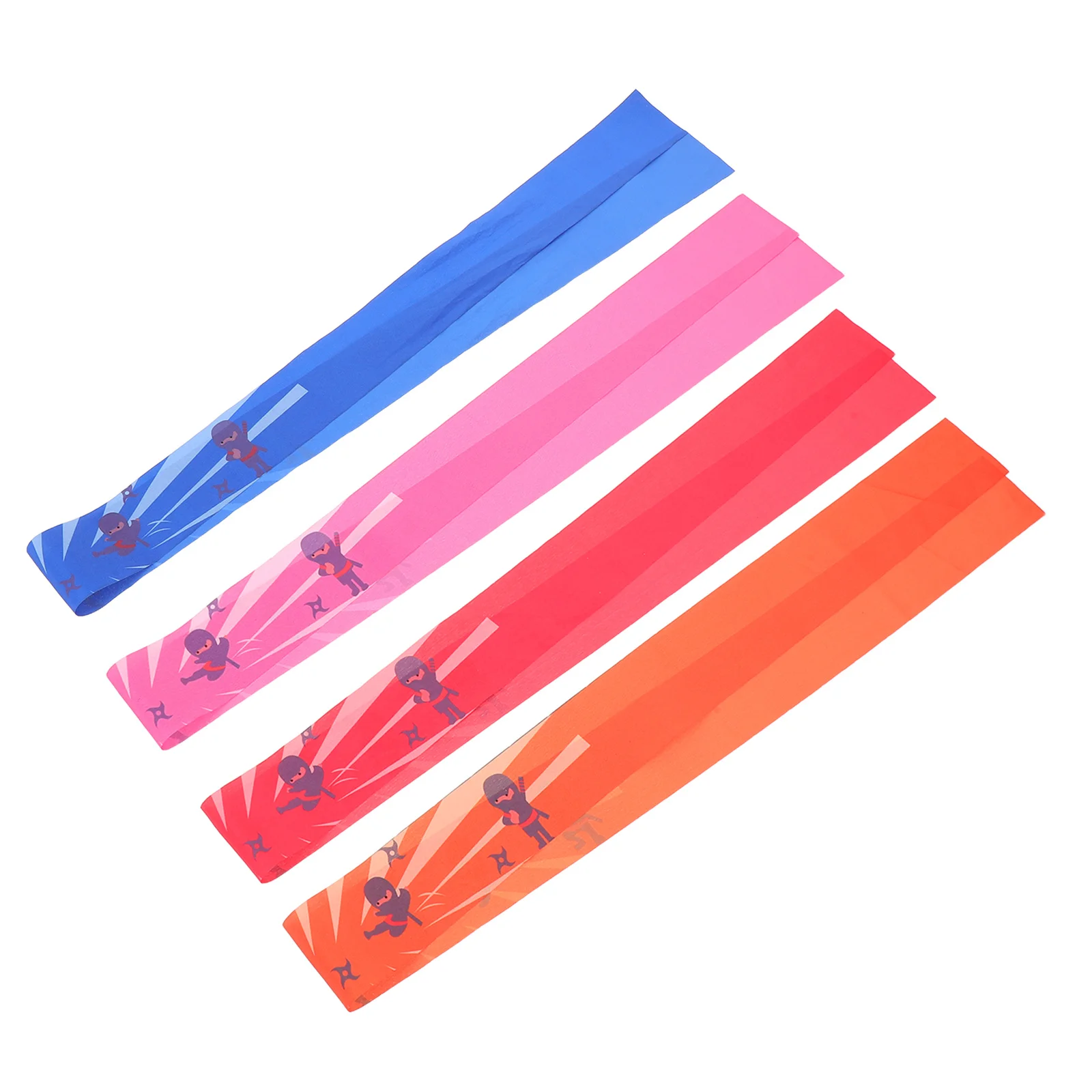 

4Pcs Colorful Karate Headbands for Ninja Party Birthday Role Play Training Accessories Japanese Style Karate Headbands