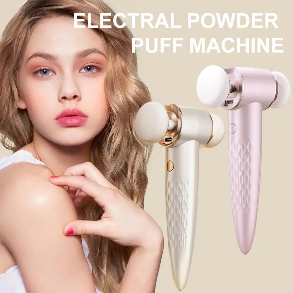 Mini máquina elétrica de sopro de pó altamente eficiente, acessórios recarregáveis com esponja de velocidades, múltiplas 3 maquiagem e u8t8