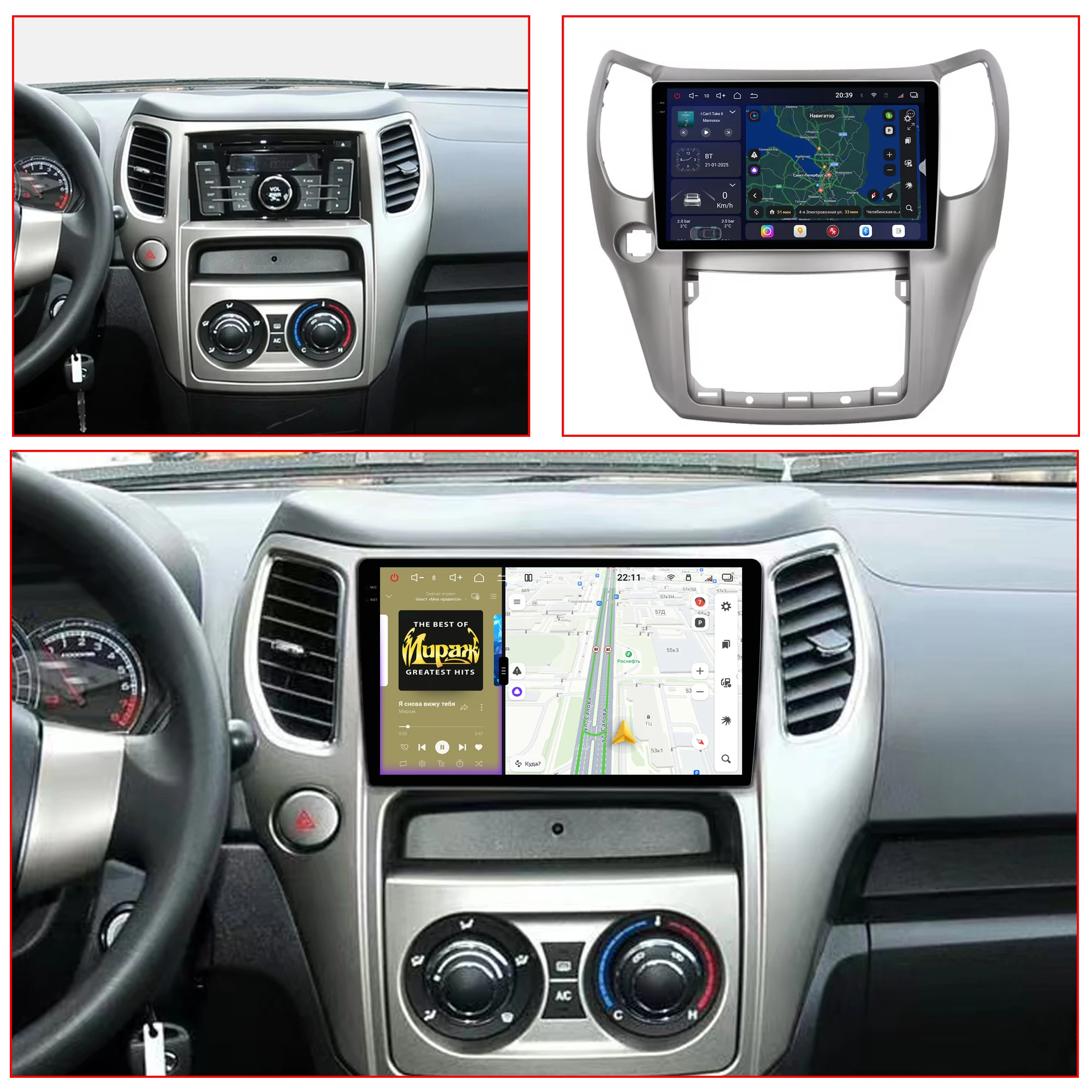 Redpower Crystal Sound 850 Pro Max Android Car Radio Player Screen for Great Wall Haval M4 H1 2015-2017 CarPlay Bluetooth Hi-Fi