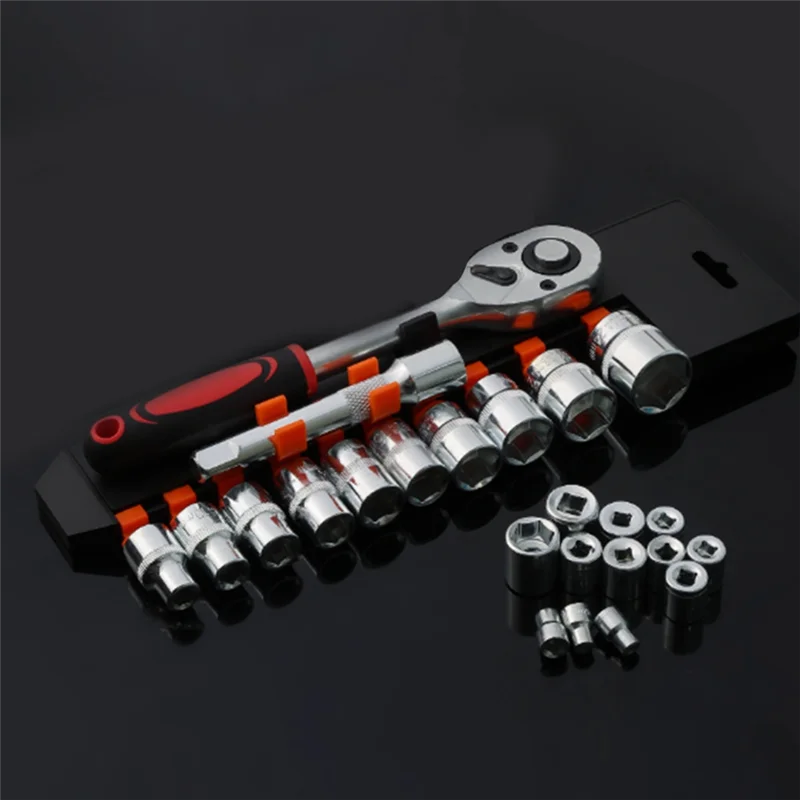 

ABUL-1/2'' Auto Repair Tool Kit Auto Repair Spanner Tools Car Motorcycle Repair Hand Tool Set