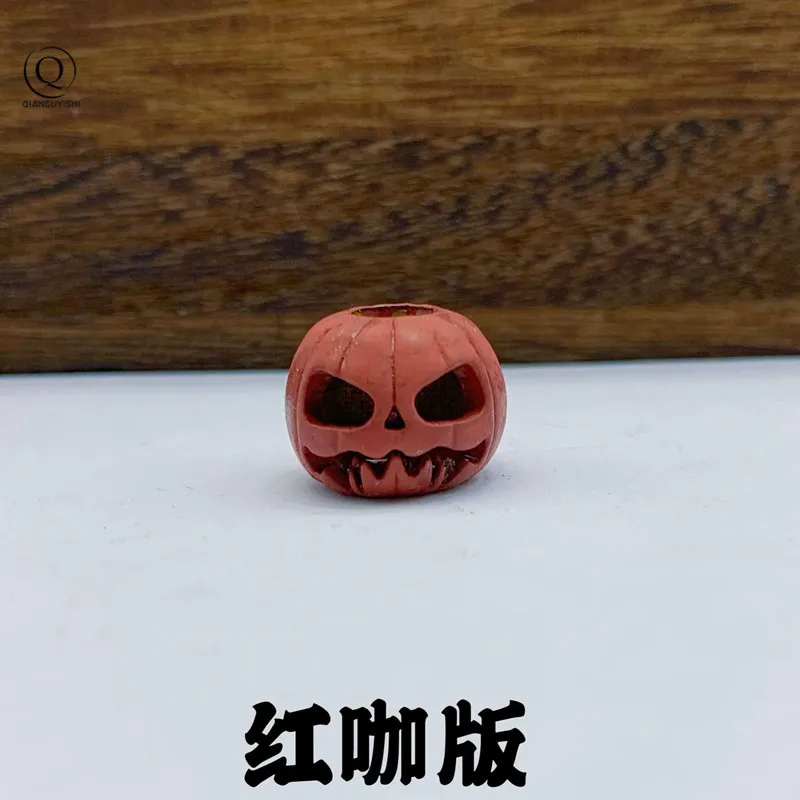 Halloween Pumpkin Skull Face Lantern EDC Brass Knife Beads DIY Woven Paracord Lanyard Pendants Outdoor Tool Hangings Accessories