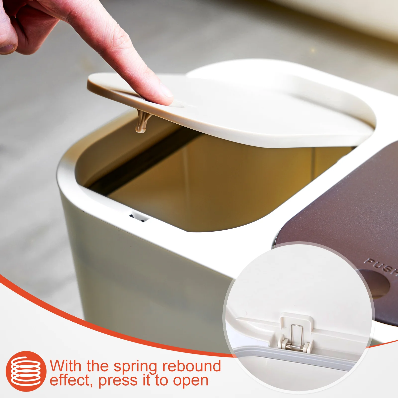 

6Pcs Garbage Can Torsional Springs Stainless Steel Long Lasting Stability Elasticity Repair Torsional Spring Small Spring