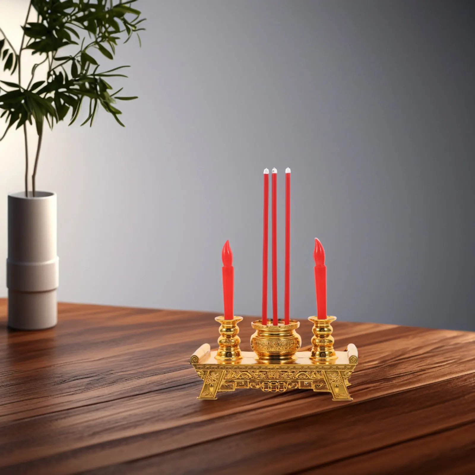 Chinese Lamp Sacred Buddhism Worship Light Accessory Artistic Decoration Home Yoga Meditation Spiritual