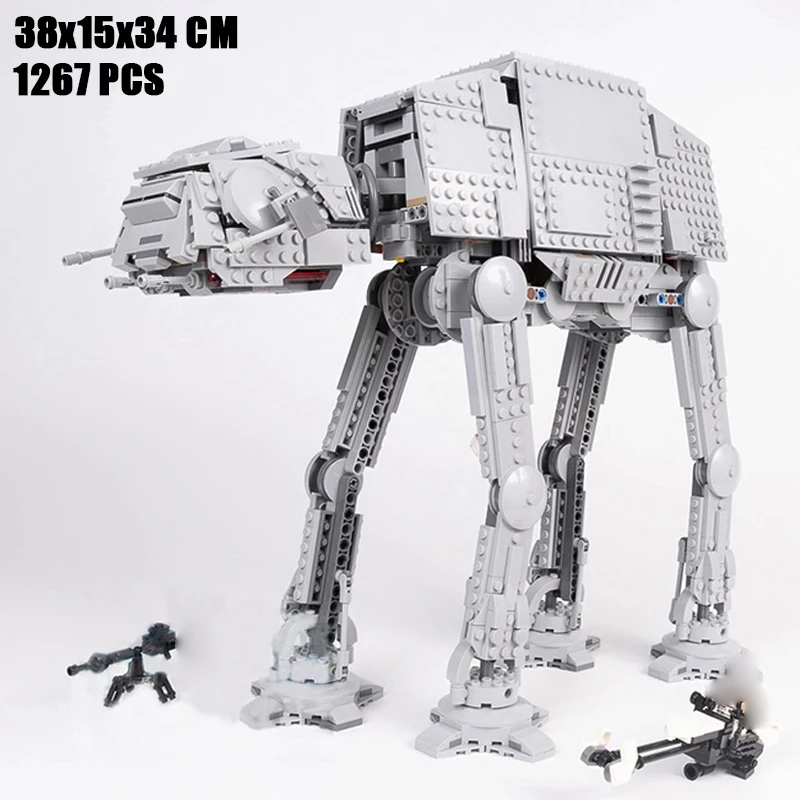 MOC Space Movie AT-AT Building Blocks Bricks DIY Model Modfied from 75288 With Figures Toys for Children Christmas Gifts