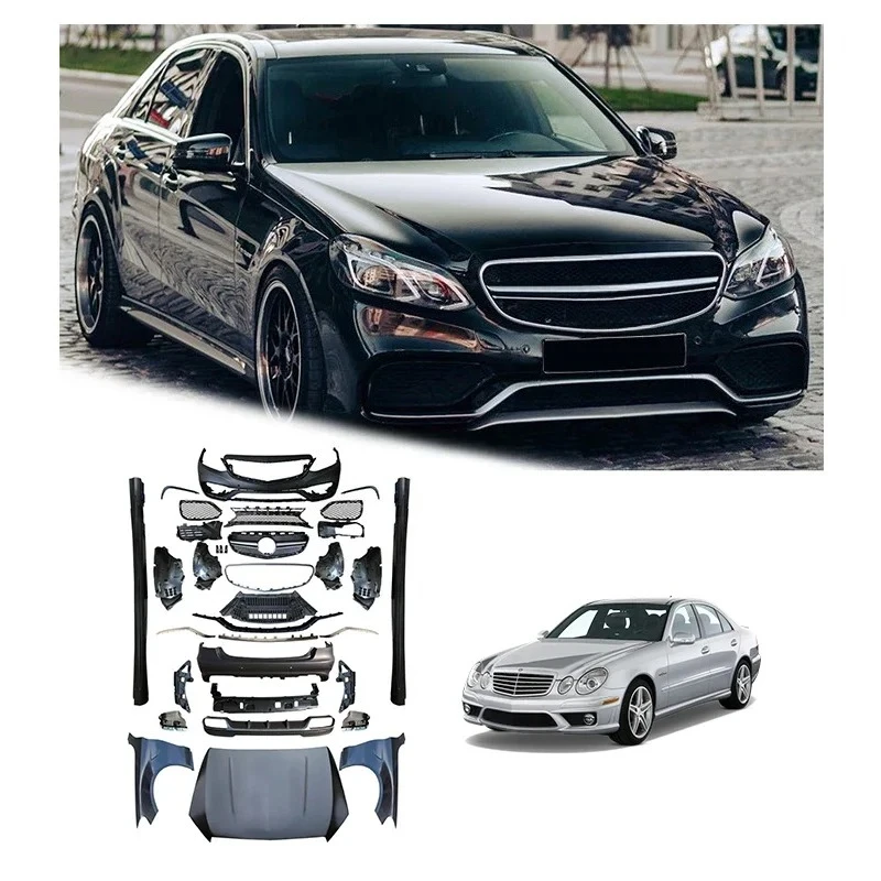 

Hot Selling Car Modification Bumper Grille Upgrade Body Kit For E-Class W212 Late Change To E63 2010-2015