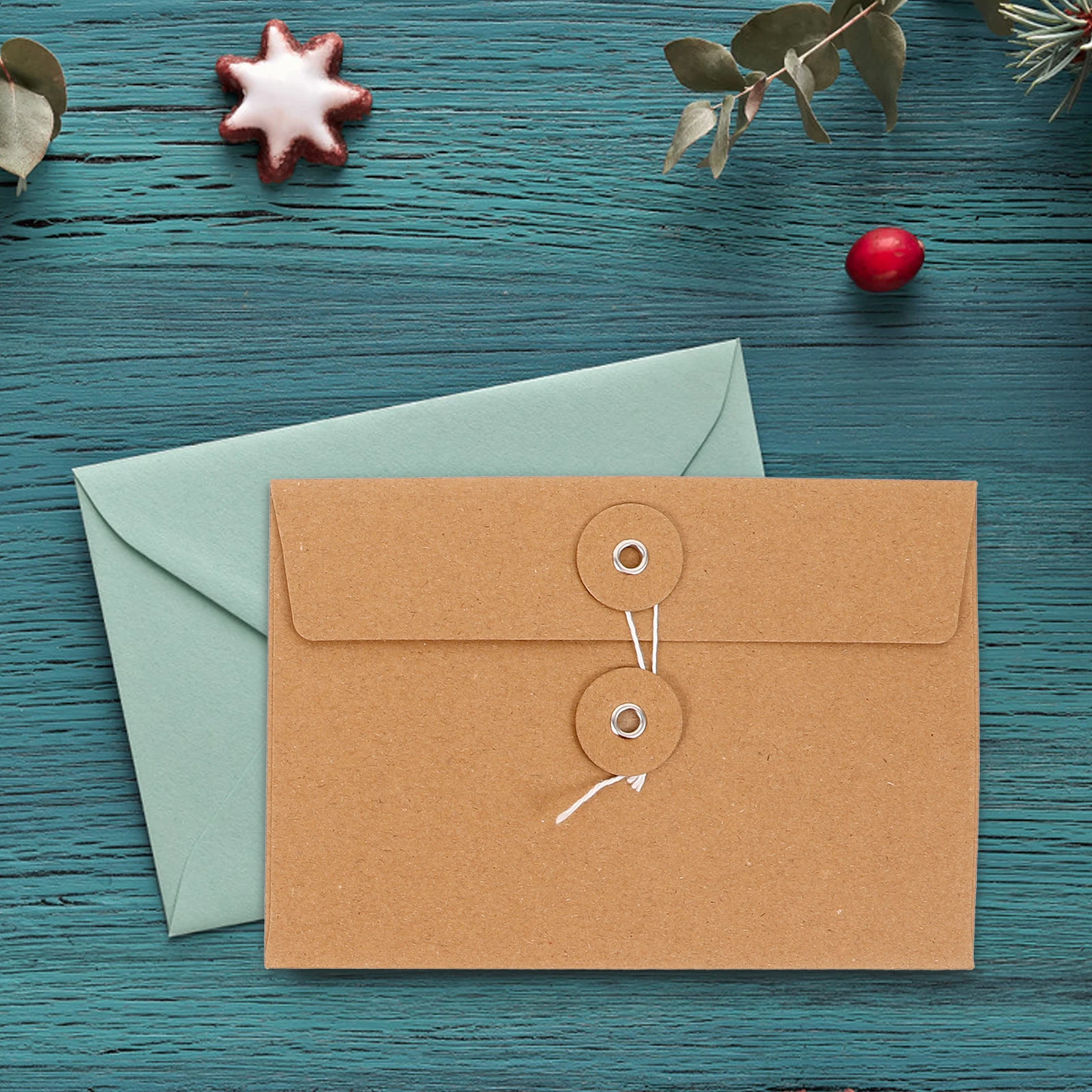 

20 Pcs Storage Blessing Card Envelopes Bags Envelopes 17x11 5cm Kraft Paper File Holders Document Organizers Invitation Cards