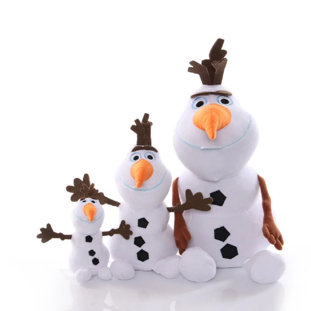 Películas calientes de Disney, muñeco de nieve de peluche de Frozen Olaf, muñecos de peluche de dibujos animados, Juguetes Brinquedos Juguetes para niños, regalos de navidad