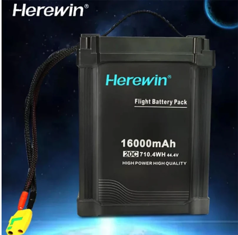 

Herewin 44.4V 12S 16000mAh 20C Lithium Polymer Rechargeable Battery Lipo Battery for Agriculture