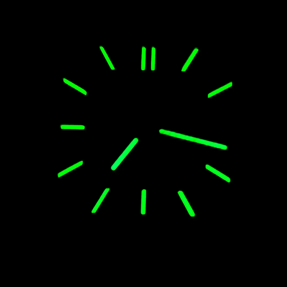 Часы для мужчин Dwayne Campbell Автоматические часы с сапфировым стеклом из нержавеющей стали с квадратным корпусом Зеленые светящиеся водонепроницаемые наручные часы