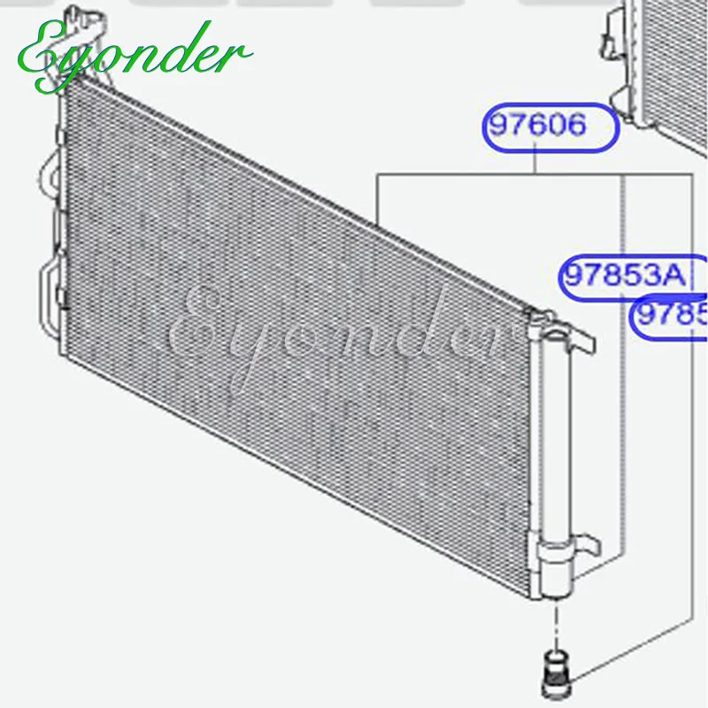 

A/C AC Air Conditioning Conditioner cooling Condenser for HYUNDAI i40 CW VF 1.6 1.7 2.0 976063X000 97606-3X000