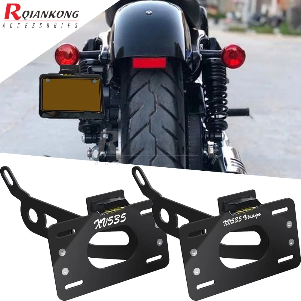 

Motorbike Side Axle Mount License Plate Holder Bracket For Yamaha XV535 Virago XV 535 VIRAGO 535 1987-2003 Fender Eliminator Kit