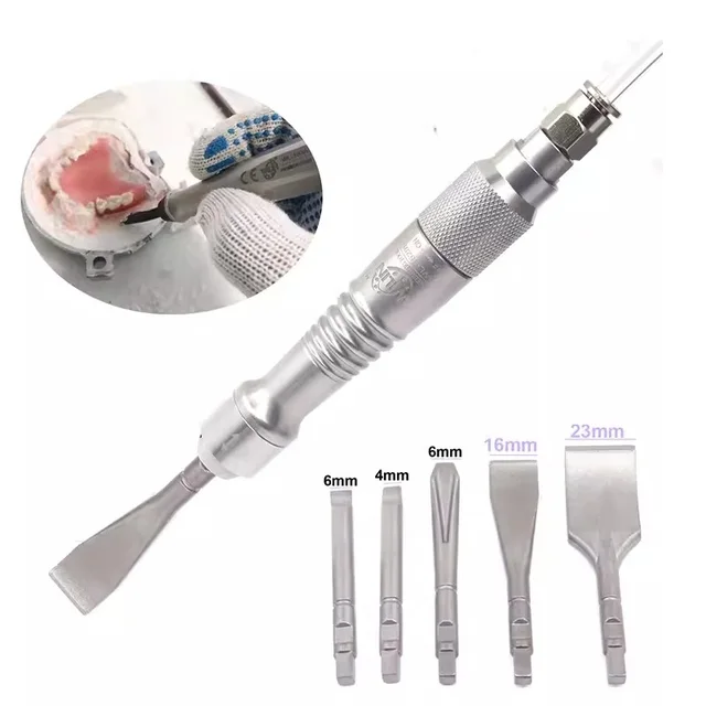 Łopata pneumatyczna Dłuto pneumatyczne Komercyjna rzeźba w stomatologiczna Łopaty wibracyjne Dental Medical Gypsum Cast Air Flux Chipper Łopata gazowa
