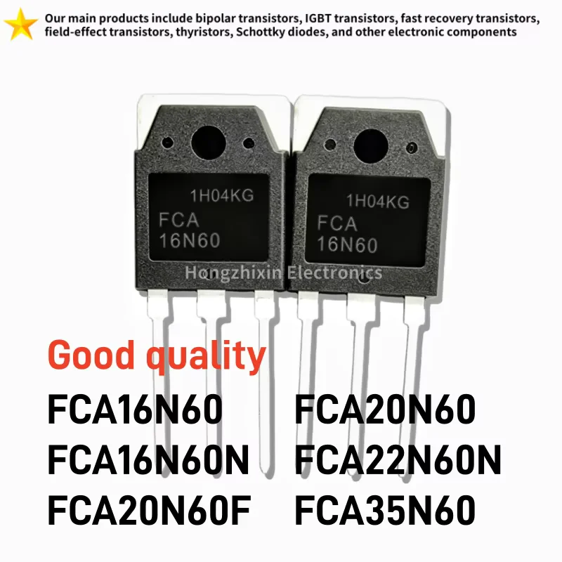 5/10PCS NEW FCA16N60 FCA16N60N FCA20N60F FCA20N60 FCA22N60N FCA35N60 TO-3P 16N60 16N60N 20N60F 20N60 22N60N 35N60 MOSFET