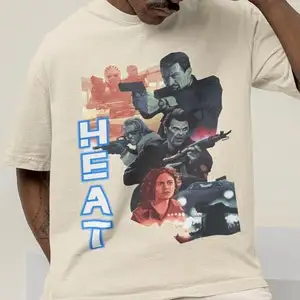 Unisex, Unisex, Heat T-Shirt, Retro Michael Mann Heat 1995 Graphic T-Shirt, 90s movie shirt, movie shirt, heat movie shirt, movi