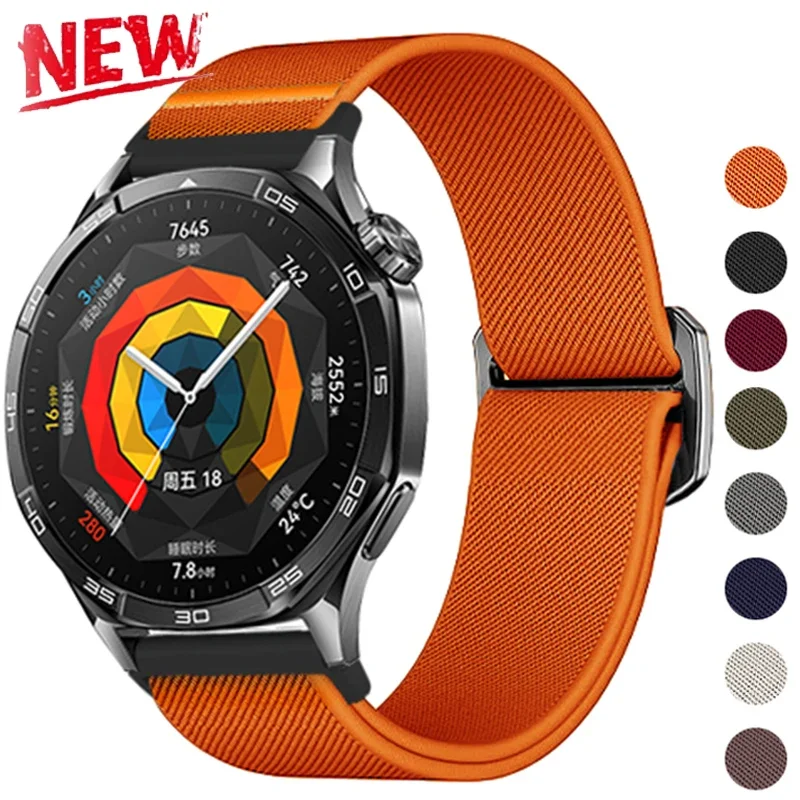 22mm 20mm Loop Band for Samsung Galaxy Watch 6/5/4/3/Gear S3 Nylon Strap for Huawei Watch GT4 GT3 2 Pro/Amazfit GTR 4/GTS