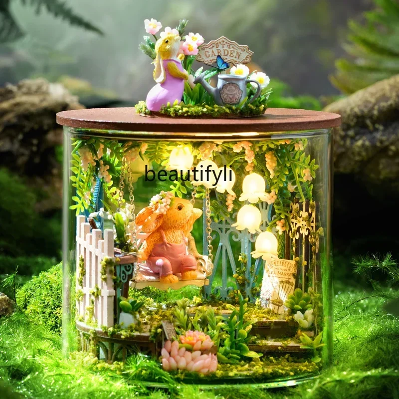 Wald Mini Haus Szene Montage Geburtstag Geschenkideen