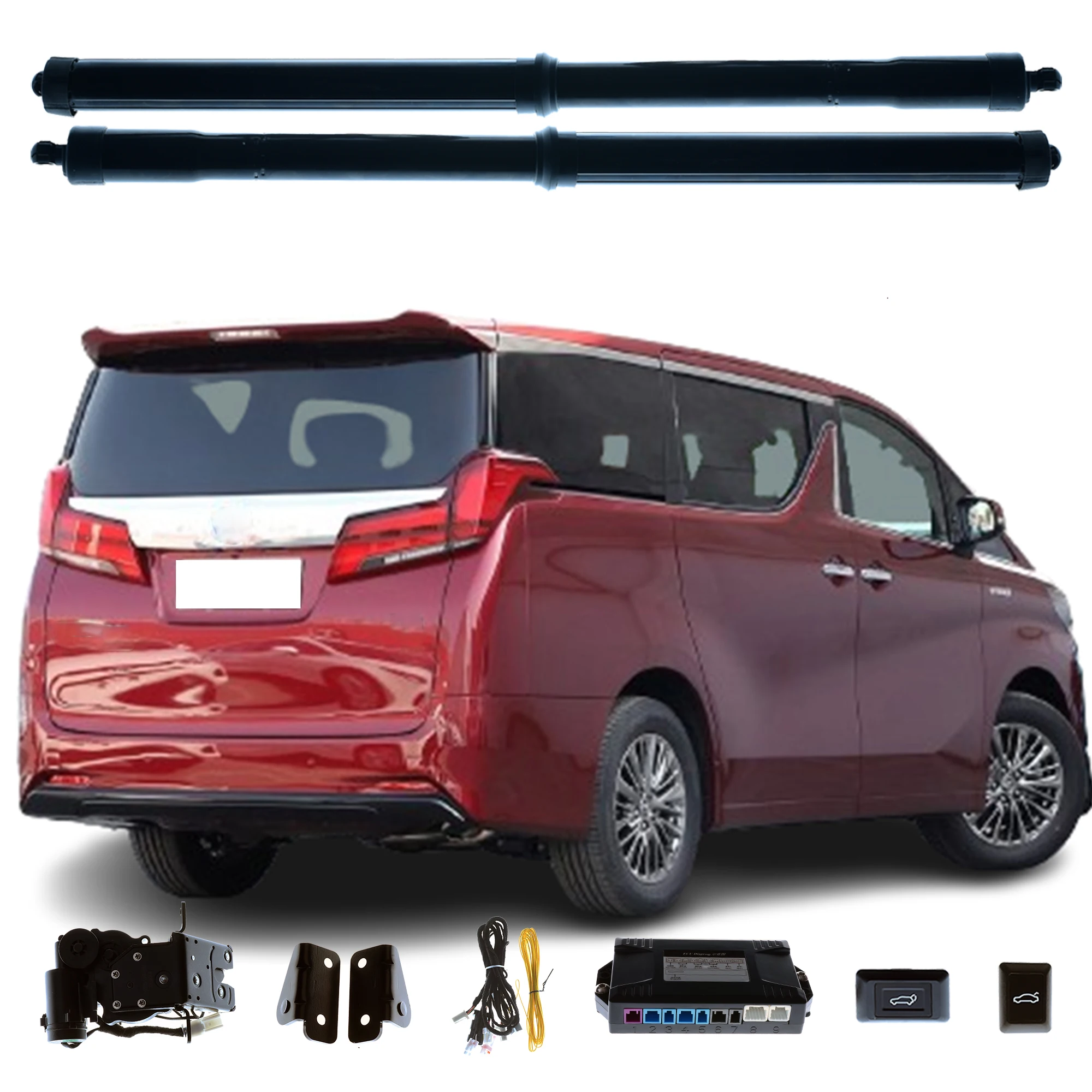 

Задняя дверь с электроприводом для Toyota Alphard Vellfire AH30 2015 +, подъемник багажника, электрический люк, задняя дверь, стойка, автоматические инструменты для задней двери