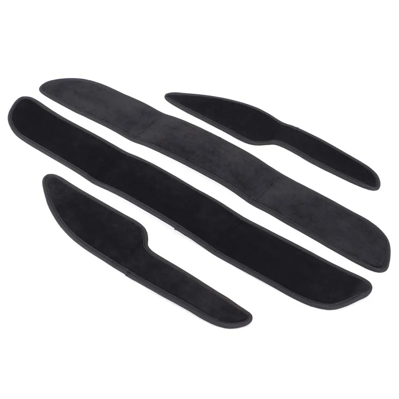 

4Pcs Velvet Black For Hummer H2 2003-2009 car door anti-dirty pad decorative sticker car interior protection accessories