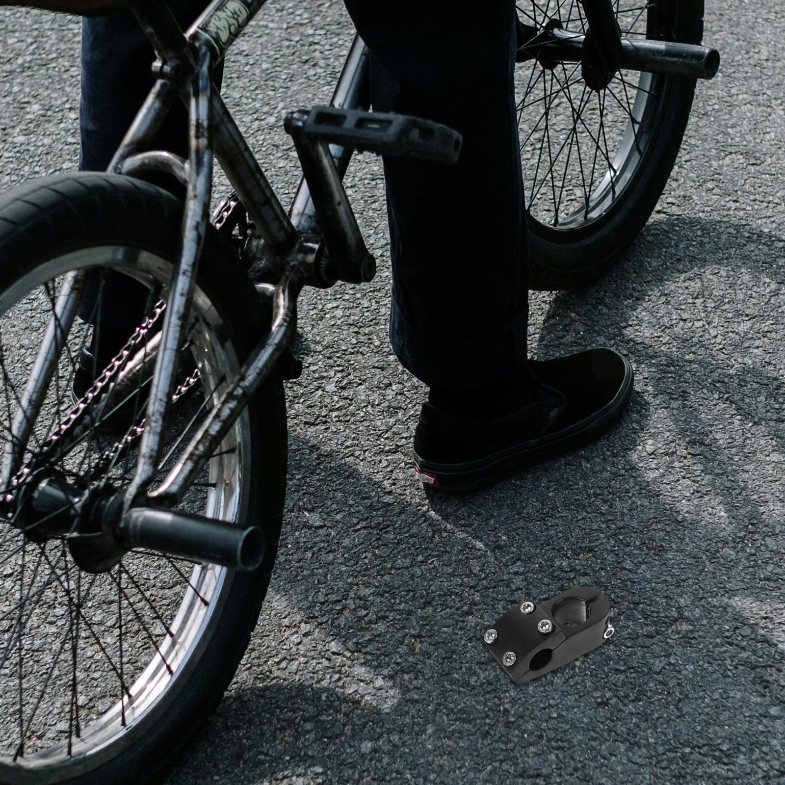 

Bike Handlebar Stem Riser Aluminum Alloy Mountain Stem Extender for Comfortable Riding Anti Deformation Wear Resistant