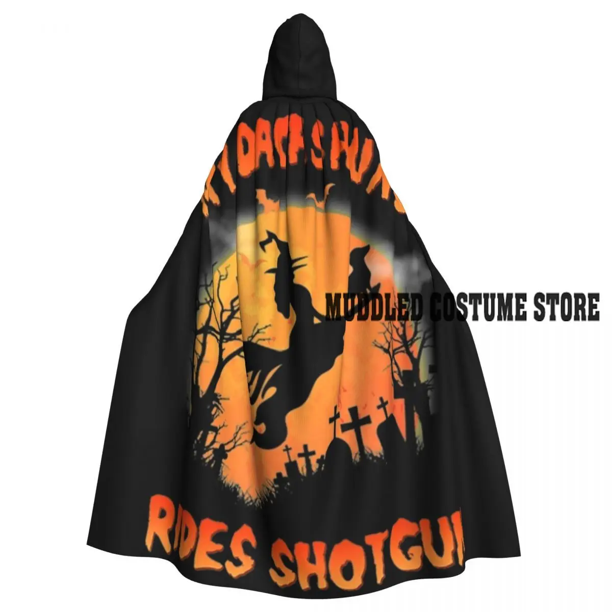

Забавный длинный плащ с капюшоном на Хэллоуин для любителей собак, средневековый костюм ведьмы, накидка для косплея, накидка для Хэллоуина, для взрослых, унисекс