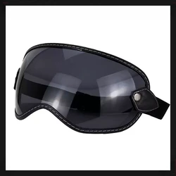Vintage Motorcycle Goggles Visor Outside Riding UV Protection Vintage for Half Face Helmets Windproof Motocross Sunglasses