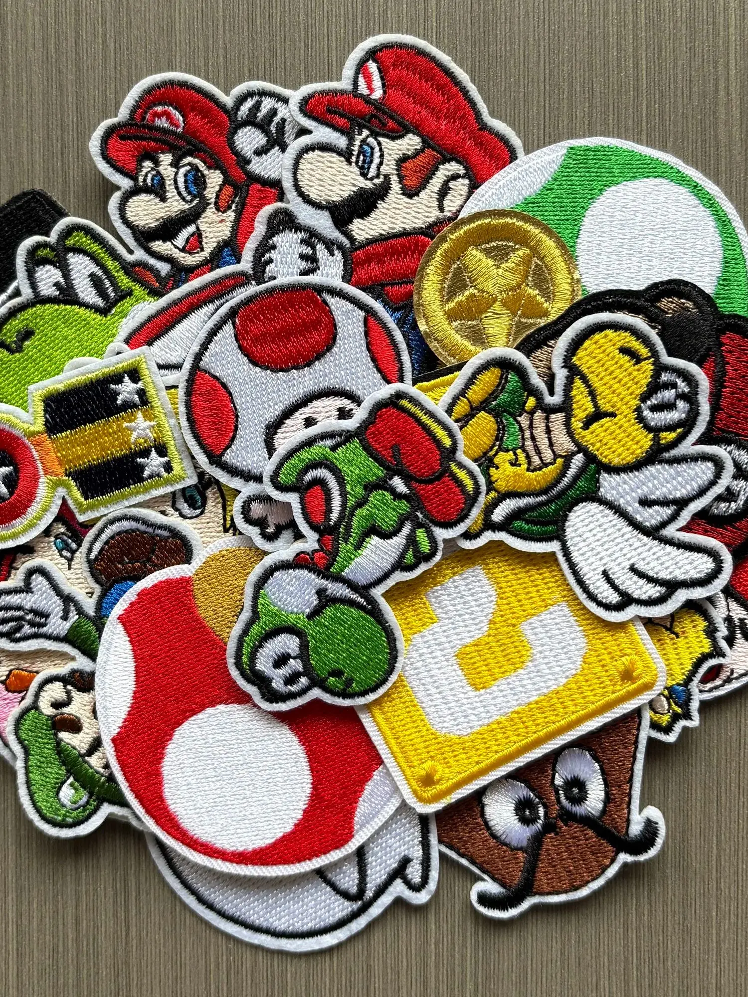 17-21 pièces BEAST KINGDOM Mario Mushroom Ghost Kids Game pour vêtements, écussons brodés thermocollants, réparation de trous, appliques pour manteaux