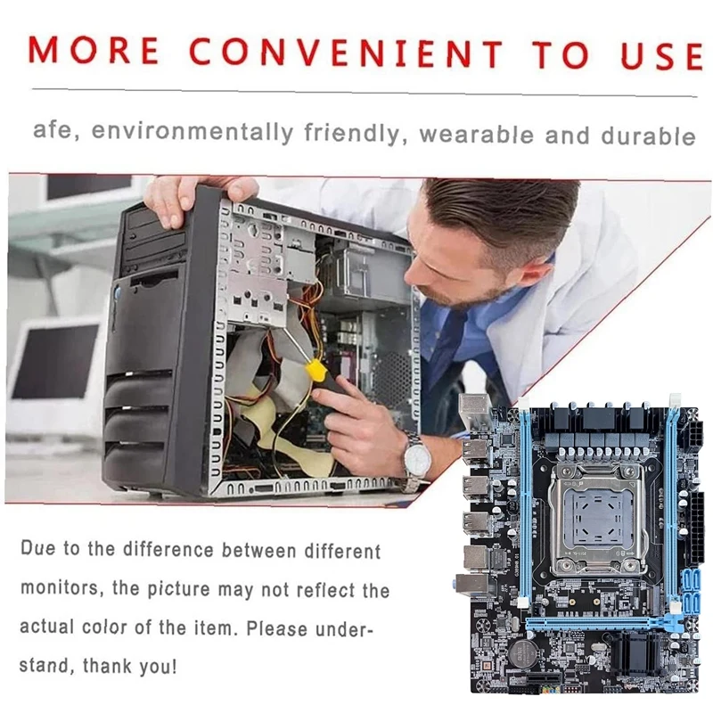 X79 Motherboard V389+Switch Cable M.2 NVME LGA2011 DDR3 Support E5 2630 2660 2650V2 CPU For CF LOL PUBG