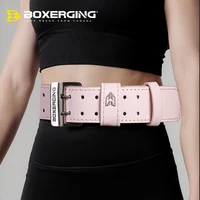 Cinturón de levantamiento de pesas para mujer, 10cm de ancho, gimnasio, Fitness, sentadillas, soporte para espalda, levantamiento de pesas, entrenamiento cruzado, cinturón de entrenamiento rosa