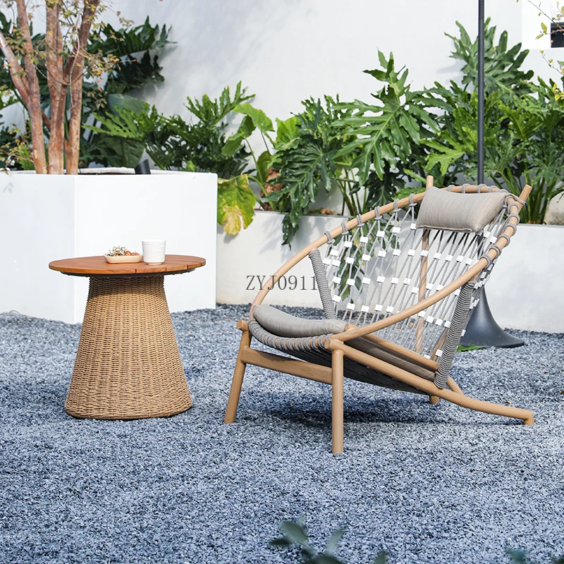 Outdoor-Sofa, Stuhl, Villa, Balkon, einzelne Freizeit, Garten, Terrasse, Rattanmöbel