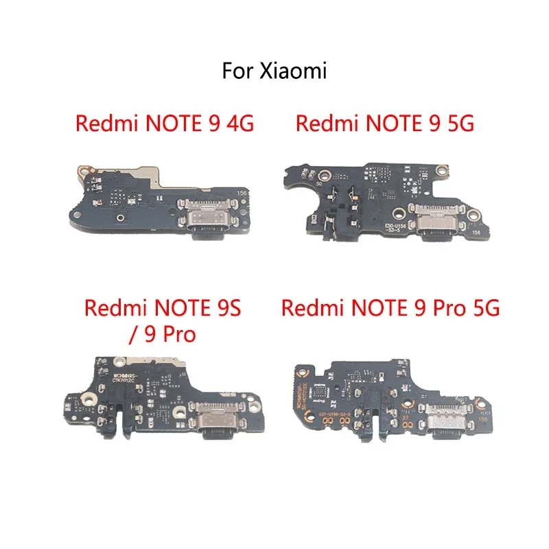 USB Charge Dock Port Socket Plug Connector Flex Cable For Xiaomi Redmi NOTE 9 Pro 4G 5G 9S Charging Board Module