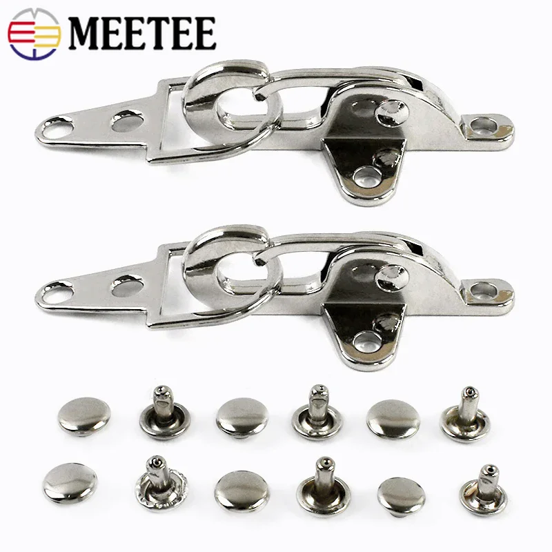 

2/5/10Pcs 4/5/6.5cm Metal Buckles Coat Suit Fastener Hook Pants Jeans Belt Buckle Bags Decor Carabiner Clips Clasp Accessories