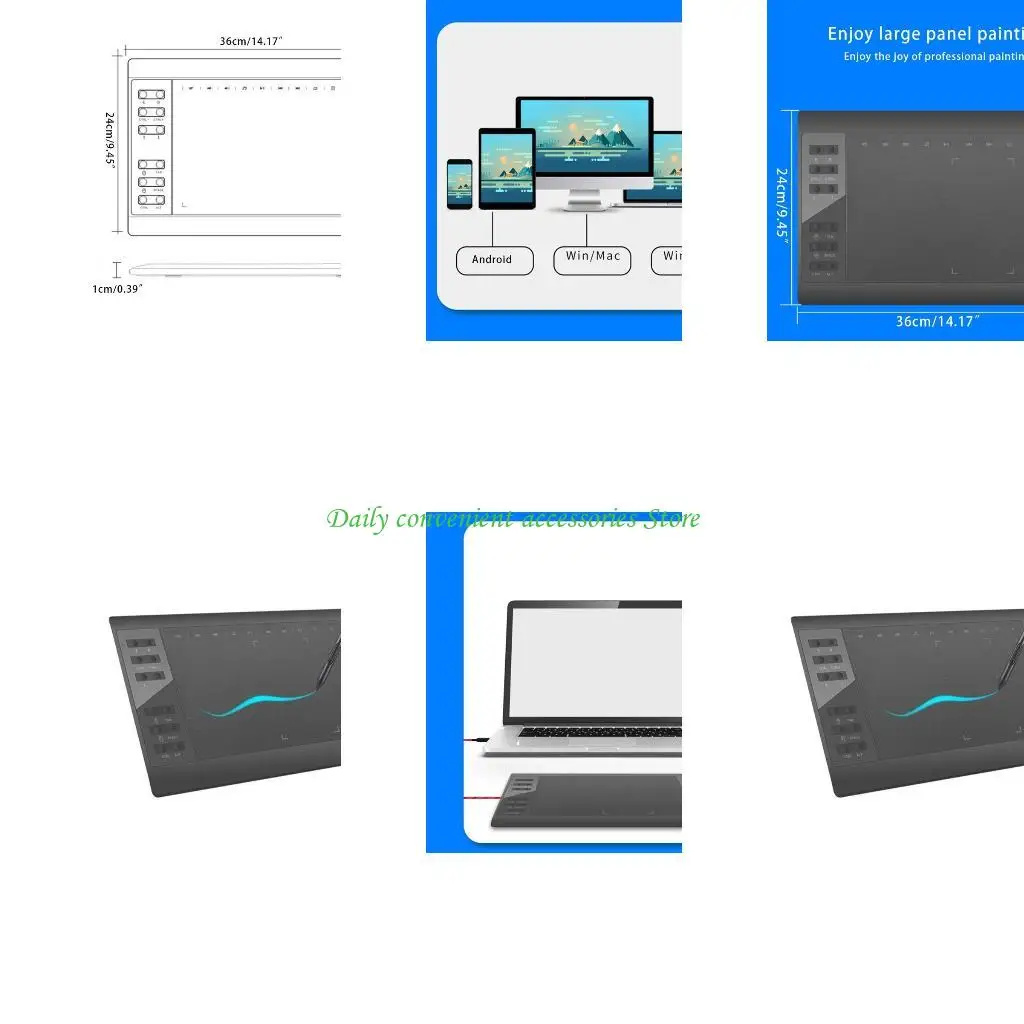 

97QB винса графический рисунок таблетка с безрезультатными заправками из стилуса 8192.