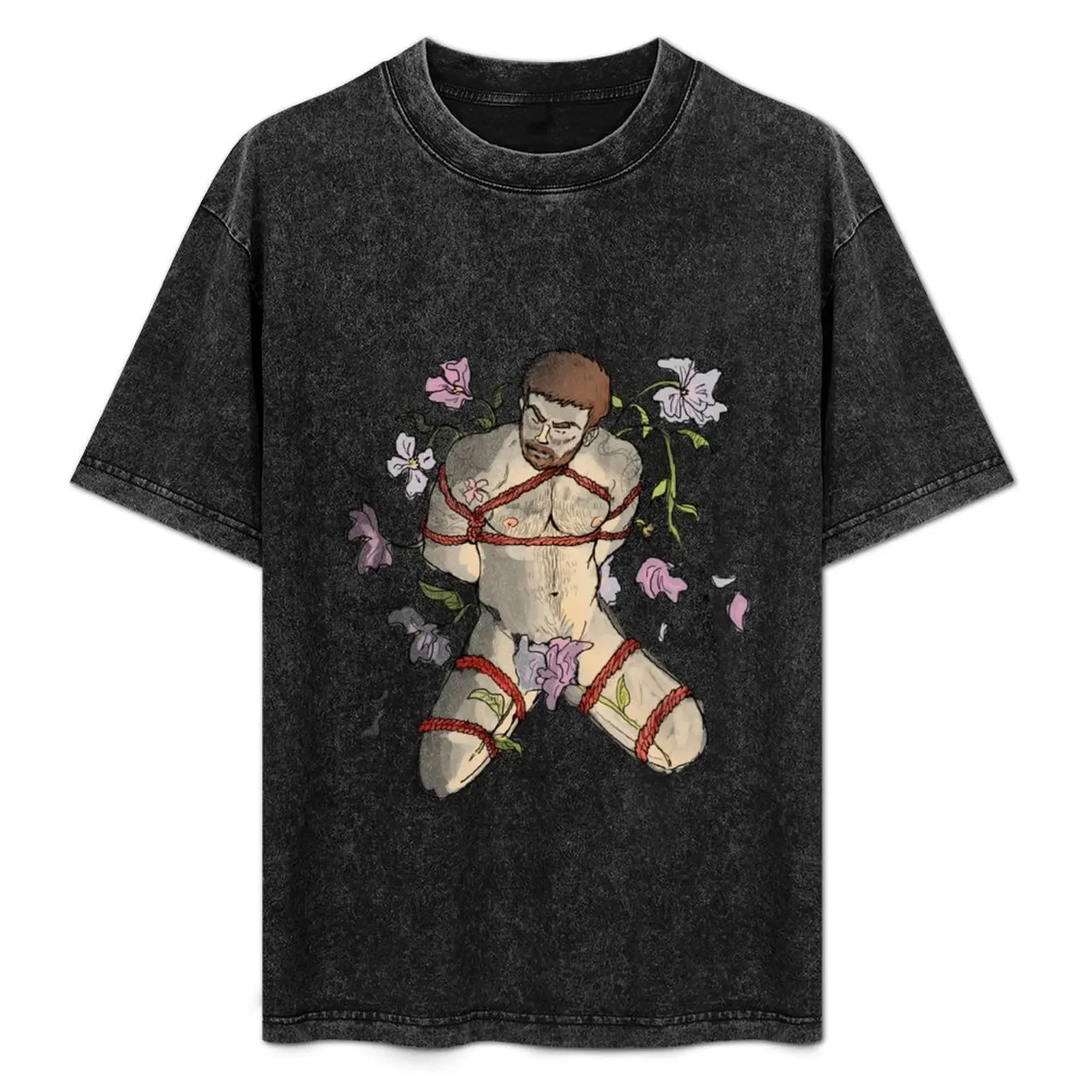 

Bondage Shibari Gay LGBT Flowers Artwork T-Shirt football t shirt tshirts personalised valentines clothes mens t shirts pack