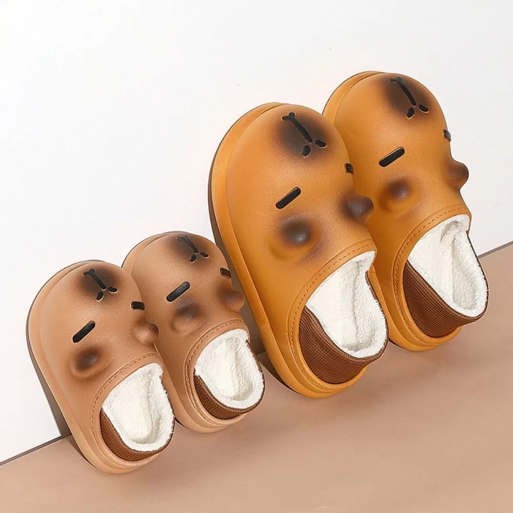 

Fashion Capybara Children Snow Boots Comfortable Non Slip Soft Slippers Thick Bottom Warm Ankle Boots Autumn and Winter