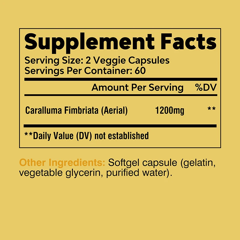 Caralluma Fimbriata - Enhance Endurance, Boost Metabolism, Suppress Appetite, Weight Management