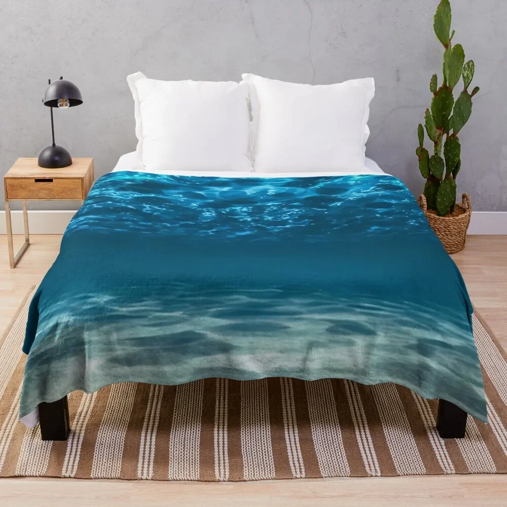 

Ocean bottom, view beneath surface Throw Blanket Soft decorative Multi-Purpose Blankets