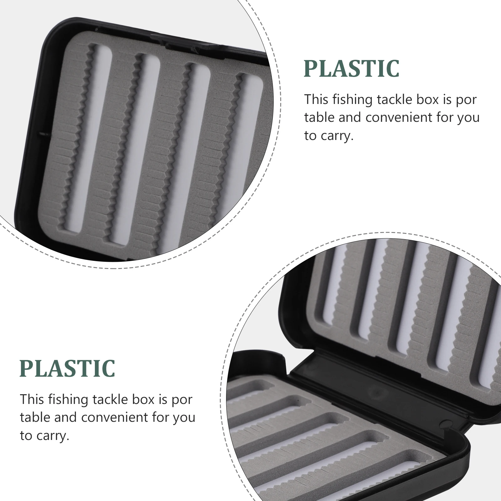 

Waterproof Fishing Lures Hook Storage Case Containers Bait Small Fly Fishing Portable Practical Saltwater Ice Gear