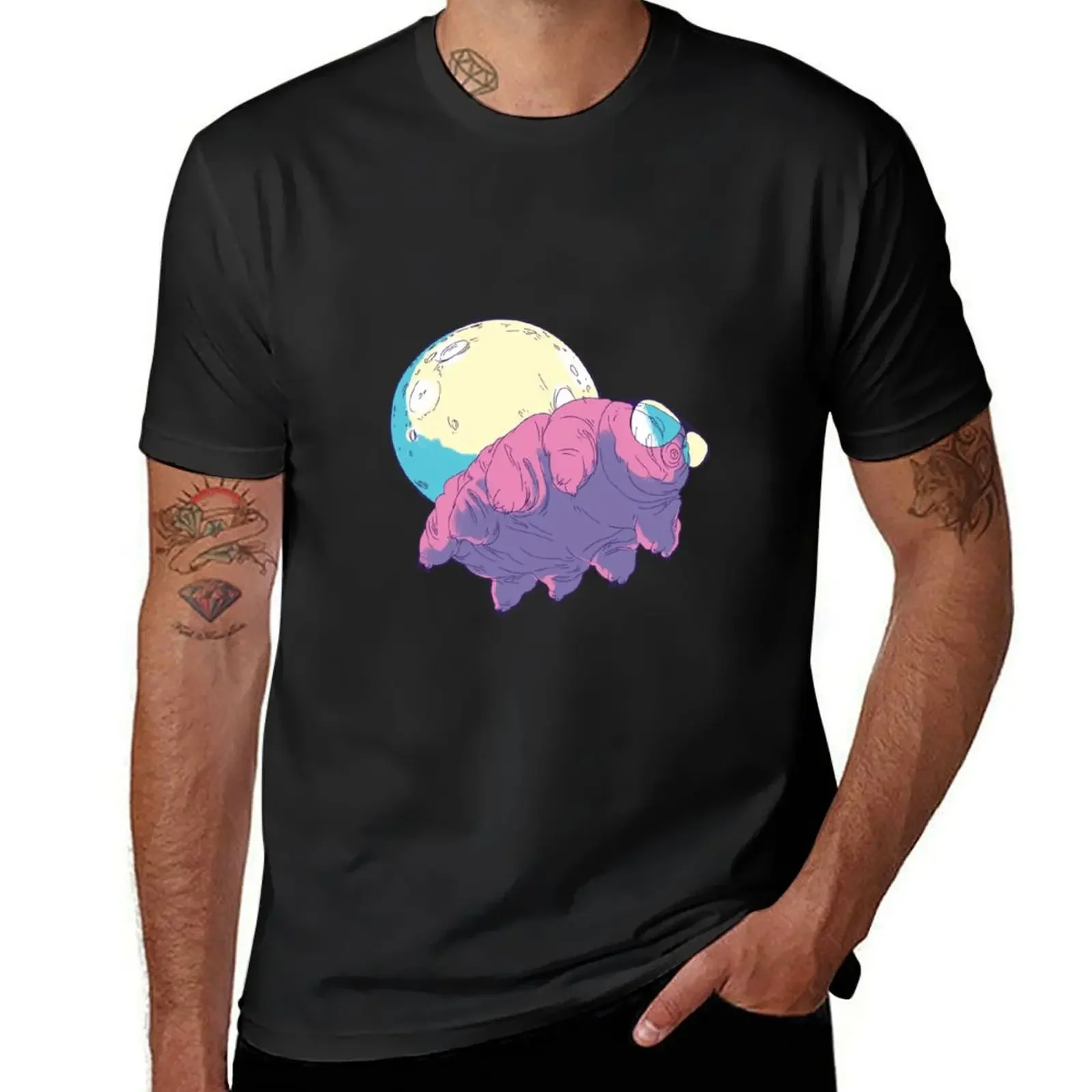 Aviator Tardigrade In Space T-Shirt custom t shirt oversized graphic tee mens vintage t shirts