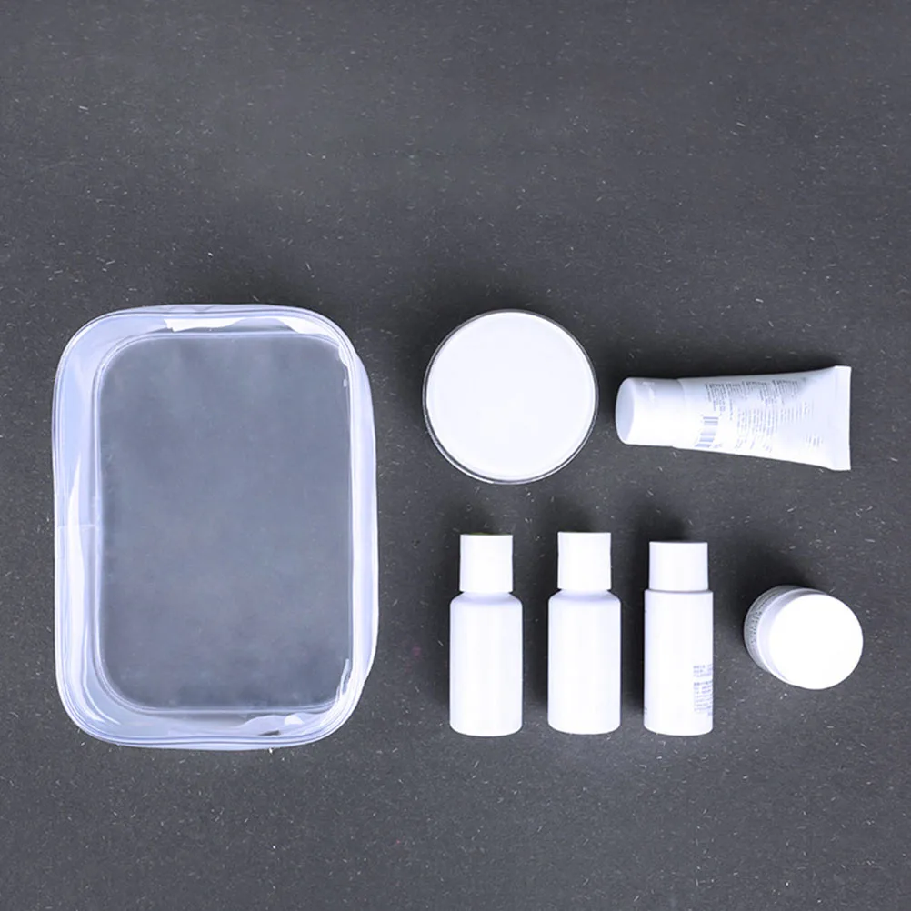 

4Pcs Travel Makeup Bags Large Capacity PVC Transparent Waterproof Storage Bags For Cosmetics Toiletries Accessories ganizers