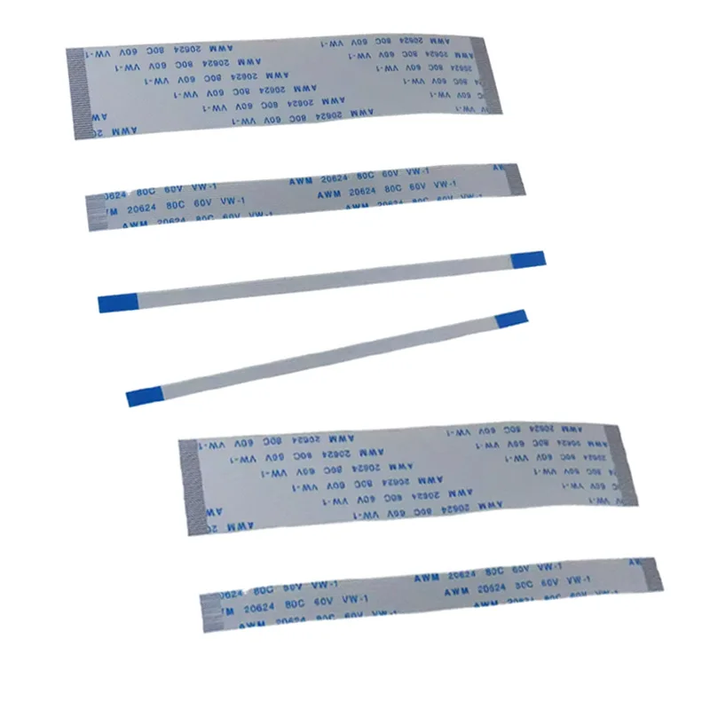 10PCS FFC FPC LCD Cable Flexible Flat Cable AWM20624 80C60V VW-1 0.5mm Pitch A/B Type Ribbon Wire 4/5/6/8/10/11/12/14/16P