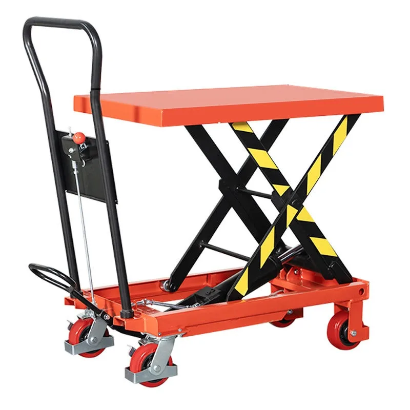 

150KG 500KG 800 Mobile Hydraulic Lifting Platform Truck Warehouse Handling Loading Manual Electric Small Elevator Work Flat Cart