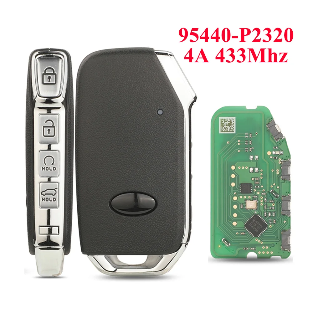 

jingyuqin New Remote Car Key Fob 433MHz 4A Chip For Kia Sorento 2021 2022 2023 2024 Control Smart