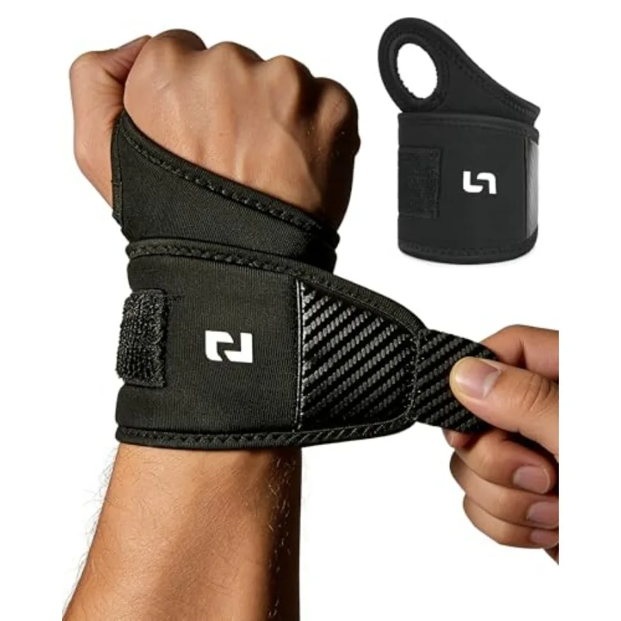 

Wrist Brace, 2-Pack Wrist Support Wraps, Weight Lifting Wrist Straps for Fitness Training, Enhanced Wrist Bandages for Carpal T