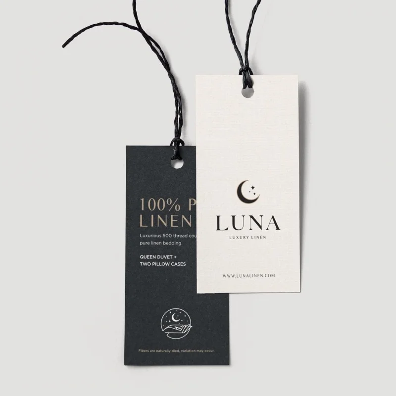 

200 pieces (custom)Custom printed swing tags luxury cardboard special shape hang tags label clothing garment