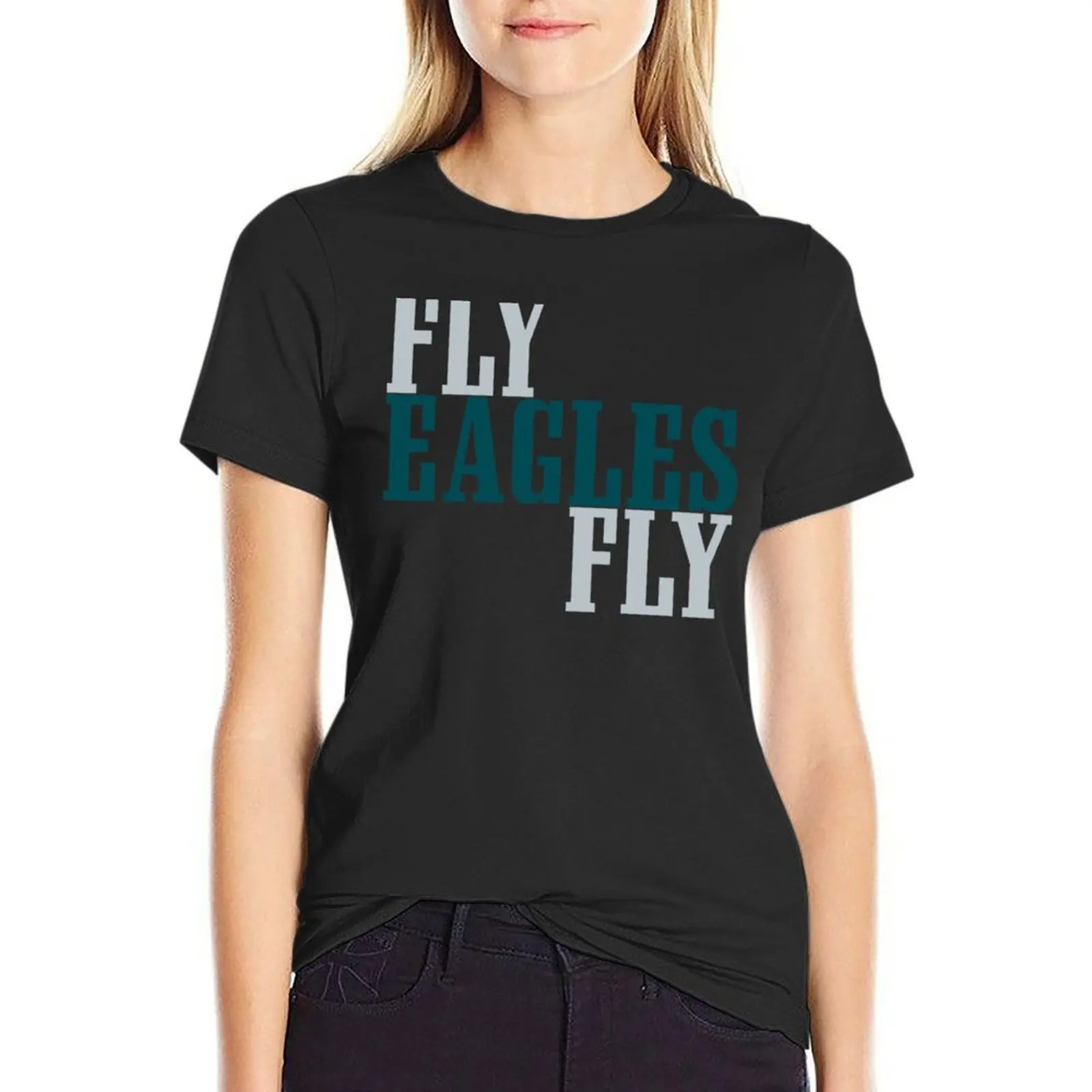 FLY EAGLES FLY T-Shirt animal prinfor tops funny summer top oversized t shirts for Women