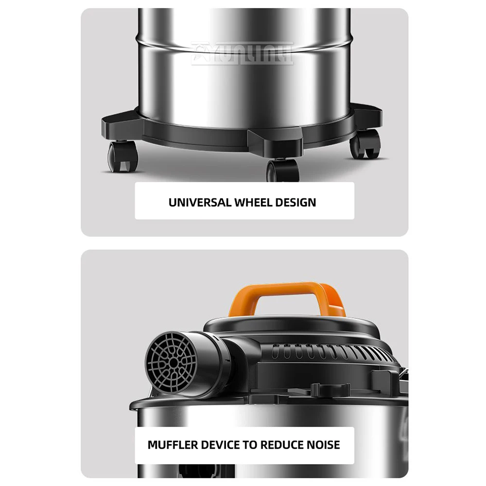 1800 واط عالية الطاقة الرطب والجاف مكنسة كهربائية مكنسة كهربائية صناعية 30L سعة كبيرة Aspiradora التجارية Staubsauger